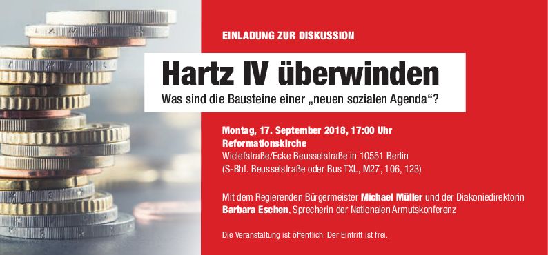 Karte Diskussion Hartz IV mit Michael Müller